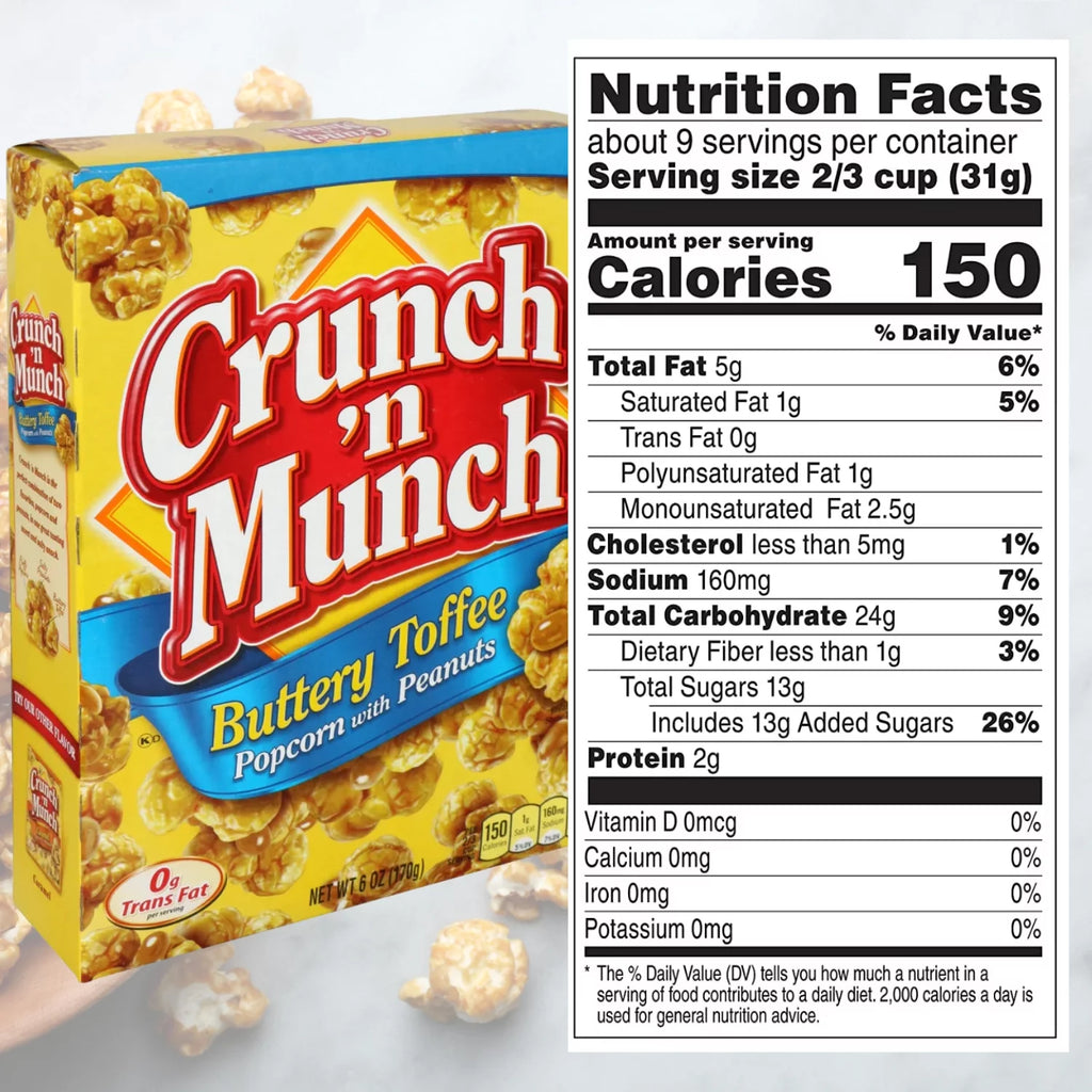 Buttery Toffee Popcorn with Peanuts, 6 oz Box, Set of 12 Q977