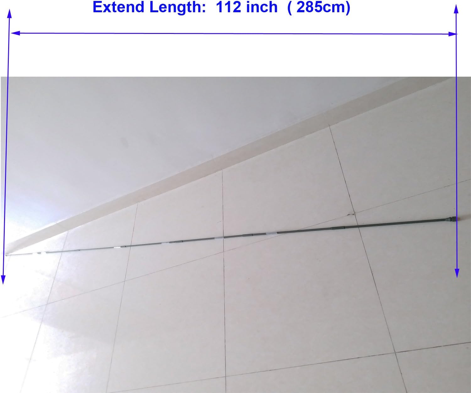 Collapsible 7 Element Whip Antenna 285 CM Length D7991