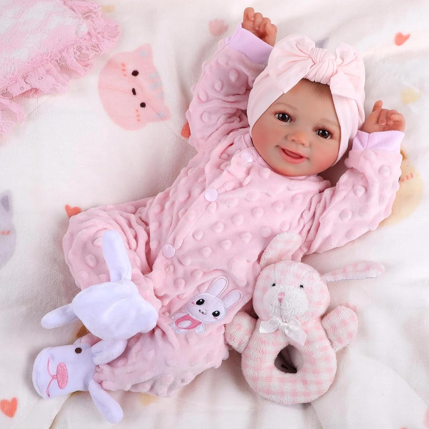 17-Inch Full Body Vinyl Realistic Baby Doll E79568
