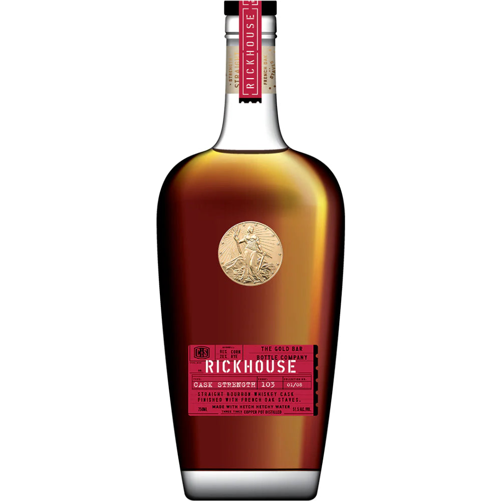 Gold Bar Straight Bourbon Whiskey Rickhouse Cask Strength 103 F18013