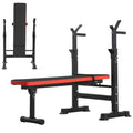 Adjustable Weight Bench with Squat Rack 660lbs Foldable K541