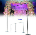 3x6m Adjustable Curved Pipe and Drape Backdrop Support Kit Stainless Steel L894