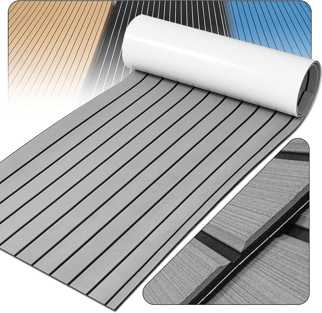 94.5''x35.4'' EVA Faux Teak Decking Sheet Pack of 2 E759639