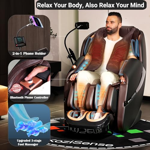 Zero Gravity SL-Track Shiatsu Massage Recliner Chair with Heat R7987