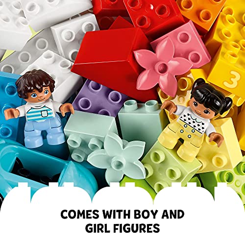 LEGO DUPLO Classic Brick Box Building Set with Storage Organizer, Toy Car, Number Bricks O850