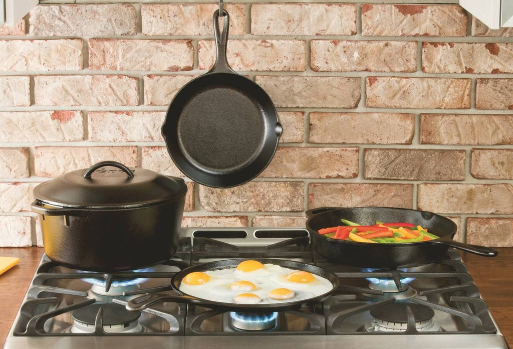 Cast Iron Covered Chicken Fryer 3-Quart Black Z37626