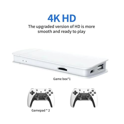 4K Video Game Console with 20,000+ Games and Dual Wireless Controllers B7617