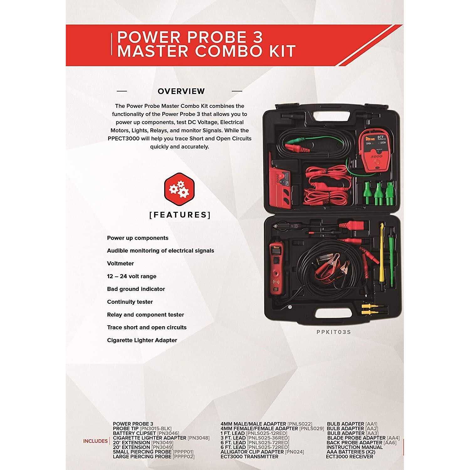 Power Probe 3 Master Kit with Ect3000 T5746