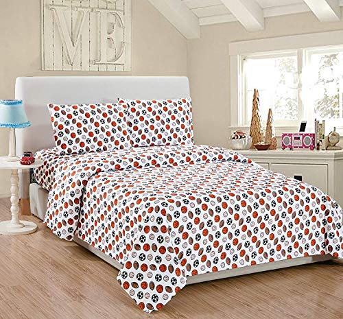 Light Blue Red Yellow Dark Blue Construction Comforter and Sheet Set X2189