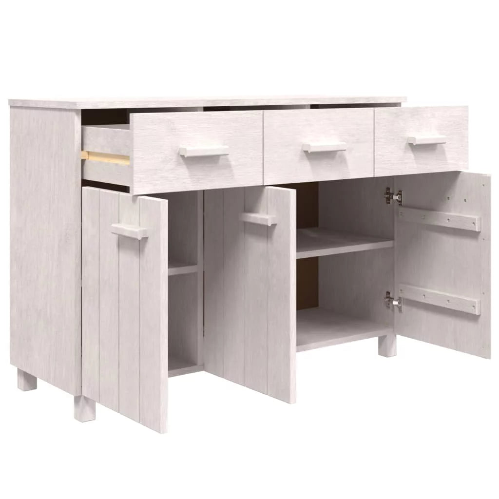 White Solid Wood Pine Sideboard Z16892