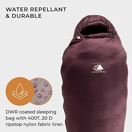 0°F Synthetic Mummy Sleeping Bag with Compression Stuff Sack H659173
