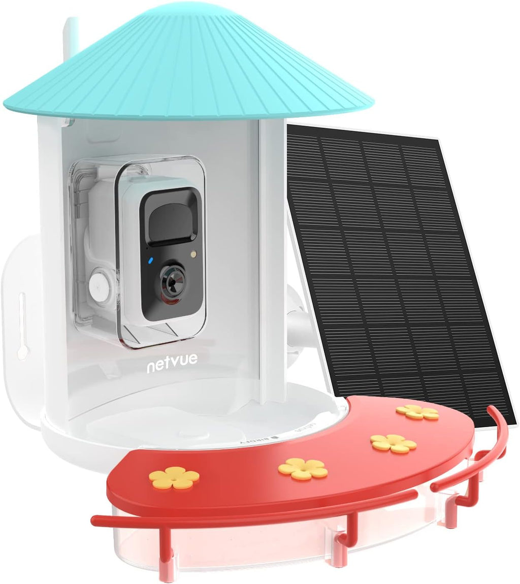 Birdfy Solar Camera with Humming Bird Feeder Extension Perch H286859