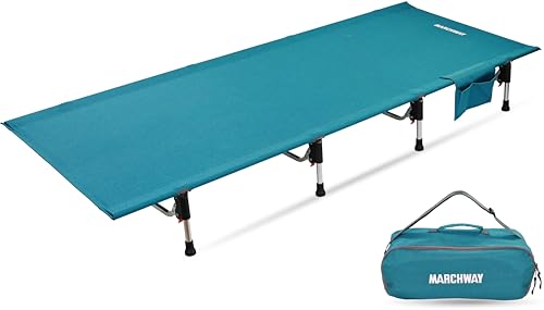 Lightweight Folding Camping Cot Bed with Lever Lock (Black) J274551