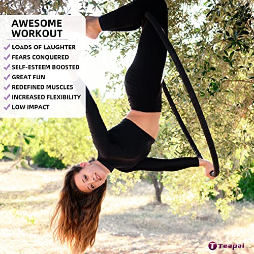 Aerial Hoop Set with Rigging Kit, Tape, Storage Bag C10341