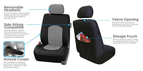 Beige PU Leather Car Seat Cover Full Set Q152