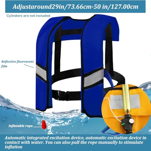 3-Pack Automatic Inflatable Life Jacket with CO2 Inflation T852