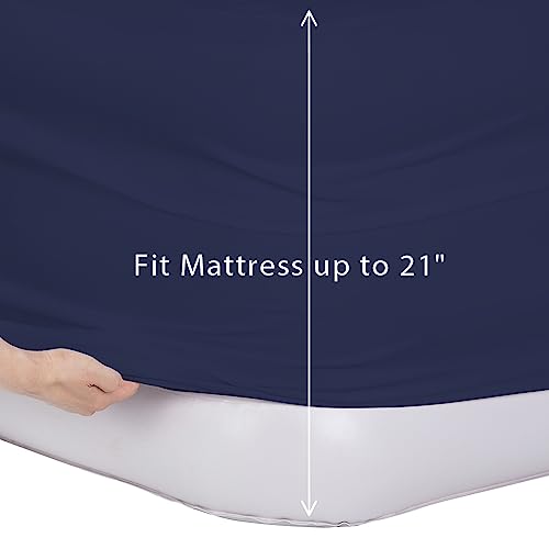 Light Gray Twin XL Removable Bed Sheets with Elastic Band D663732