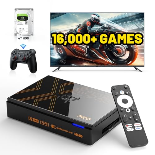 Retro Gaming Console with 16000+ Games, Android 12.0 OS, 8K UHD Output F25283