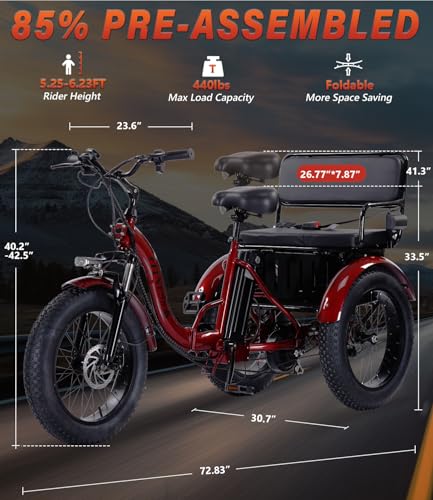 Electric Tricycle 3 Wheel Bike V104329