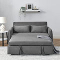 Black Velvet Convertible Sofa Bed with Pull Out Bed Y55646