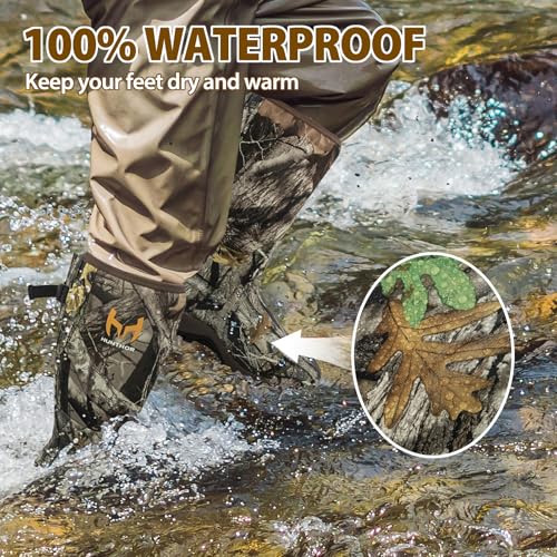 Waterproof Insulated 6mm Neoprene Rubber Hunting Boots (Camo) F6747