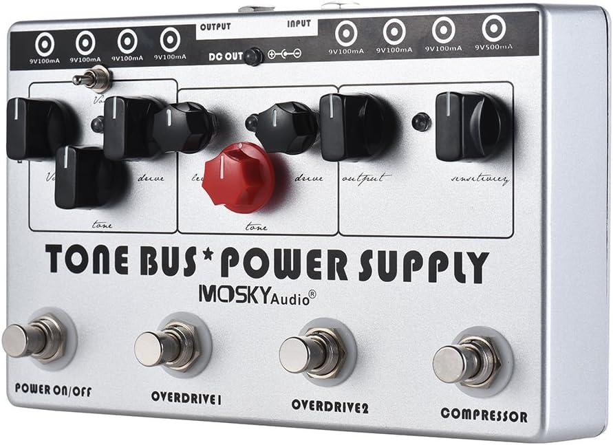 3 Effects Pedal and 8 Outputs Power Supply Multieffects Processor U208