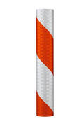 Orange/White Reflective Barricade Sheeting, 7.75 in x 50 yd N44822