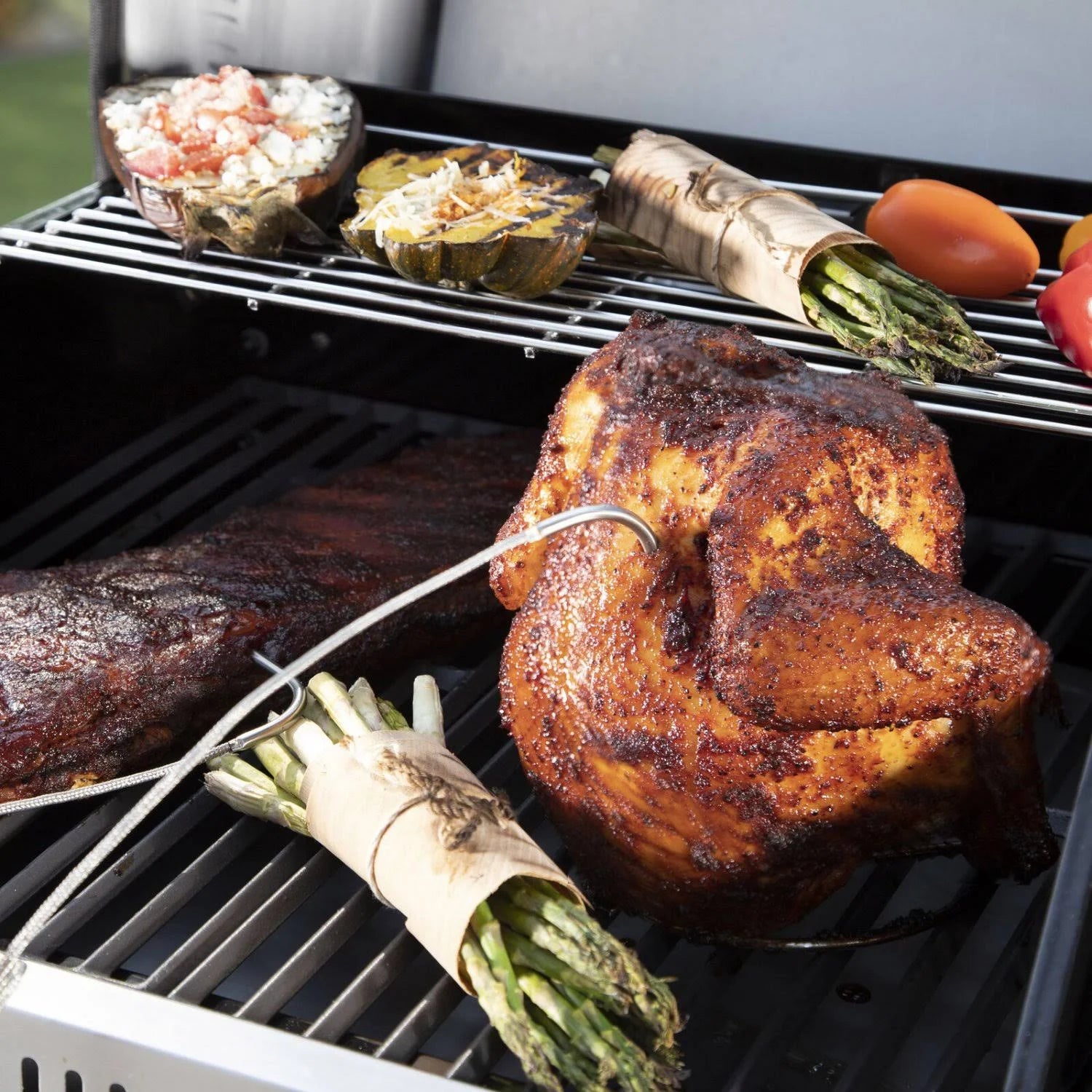 Dual Function Pellet and Gas Grill, 900 Square Inches N401