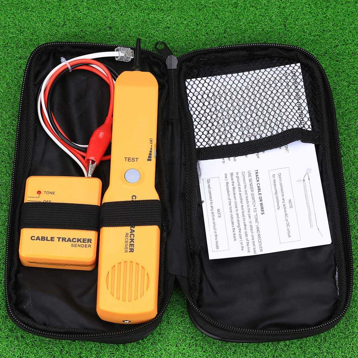 Cable Finder Tone Generator Probe Tracer RJ11 Wire Tracker Network Tester Kit W426628