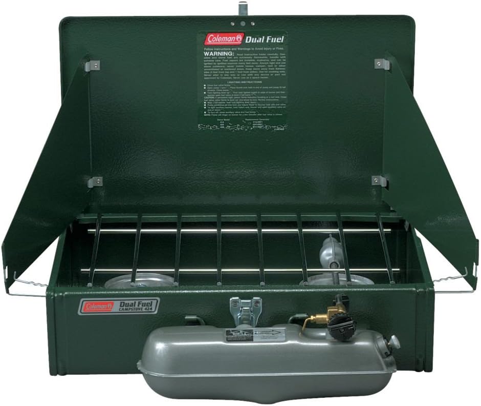 Green Double Burner Fuel Stove D2346