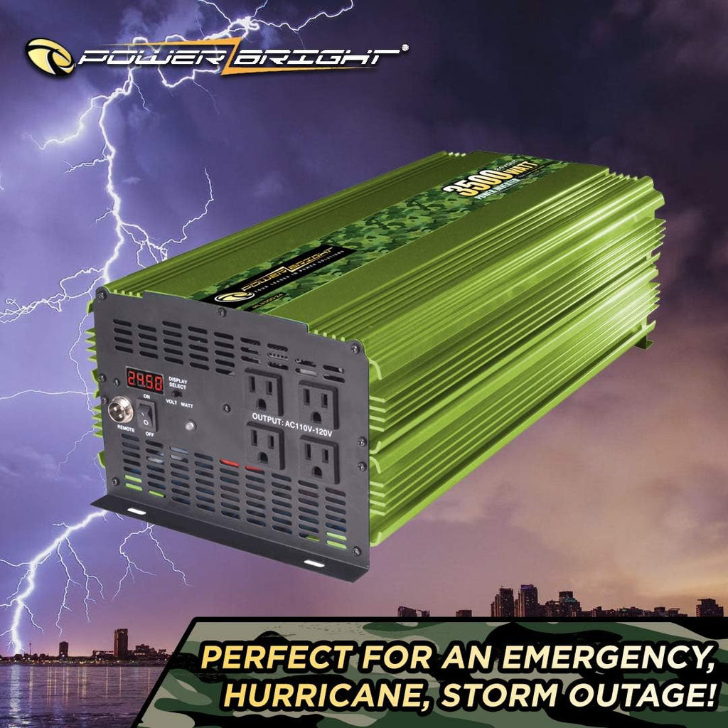 3500 Watt DC 24V to 120V AC Power Inverter with LCD Digital Display F9991