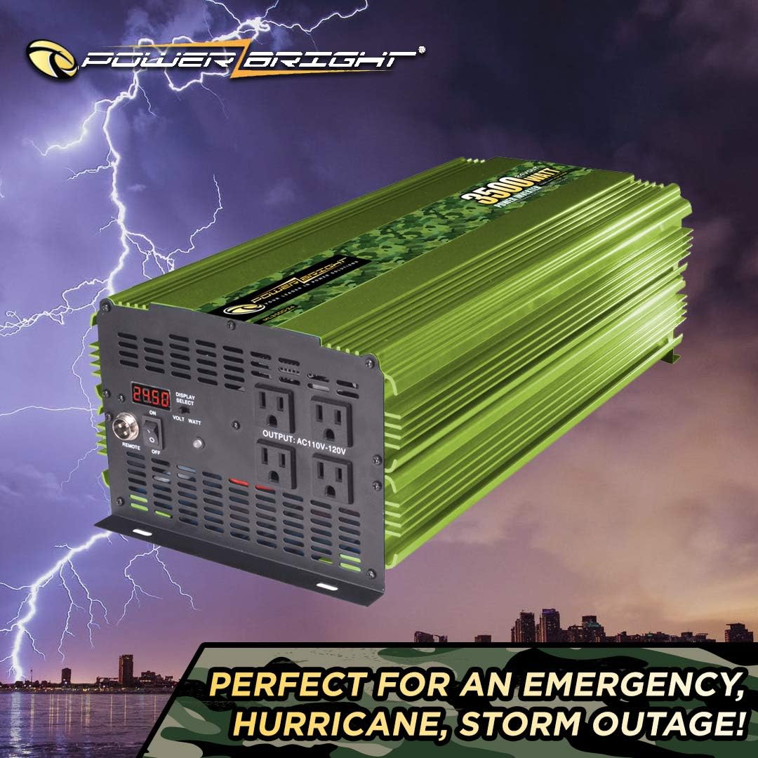 3500 Watt DC 24V to 120V AC Power Inverter with LCD Digital Display F9991