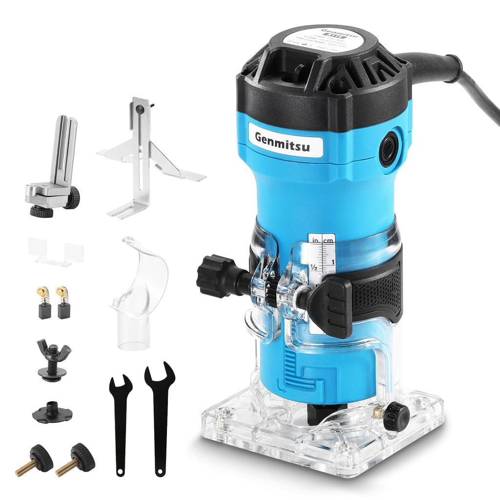 4040-PRO CNC Machine with 65mm Diameter Palm Trimmer Router A2942
