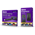 Roku Streaming Stick 4K with Voice Remote and Roku Express HD Bundle V60219