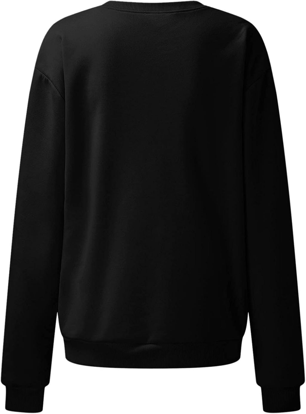 Black XL Plus Size Crewneck Christmas Sweatshirt R491375