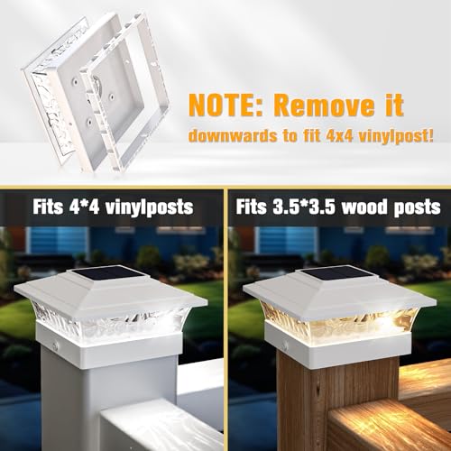 12 Pack Solar Post Cap Lights for 4x4 Posts M589