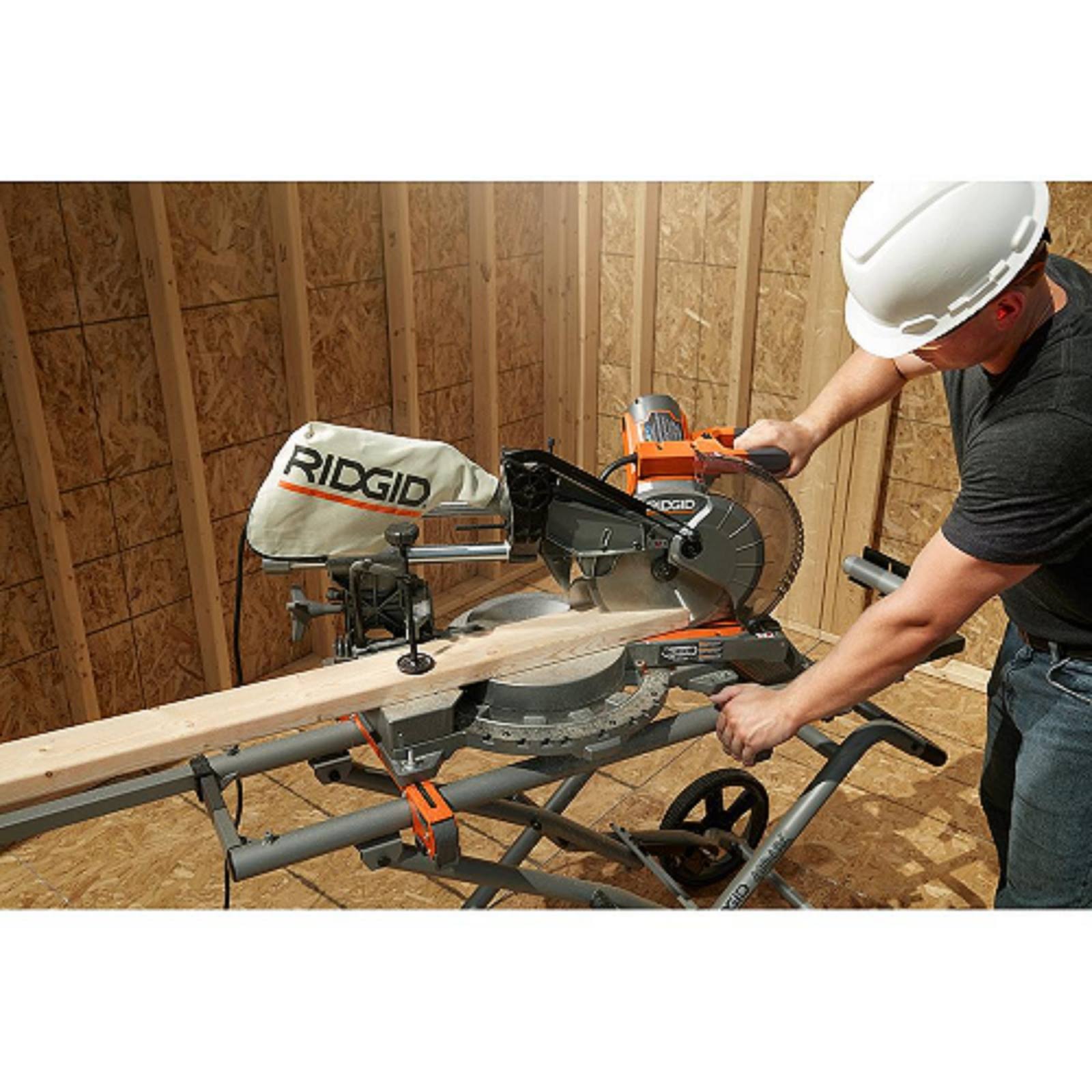15 Amp 10 in. Corded Dual Bevel Sliding Miter Saw S3676