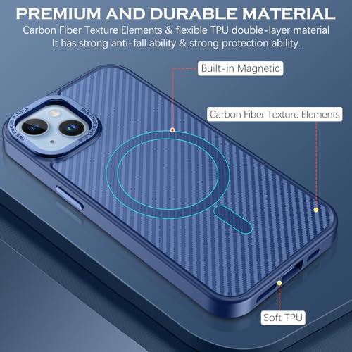 Carbon Fiber Pattern Case for iPhone 14 6.1 Inch W714