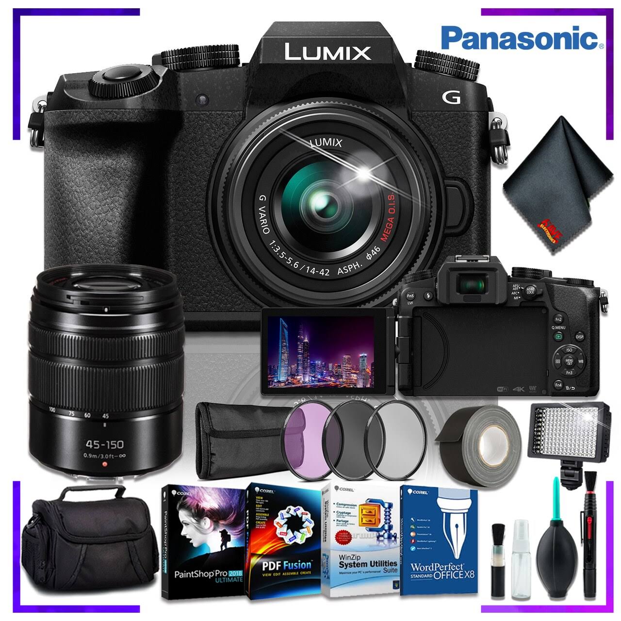 Digital Camera with 14-42mm and 45-150mm Lens Kit Y4192