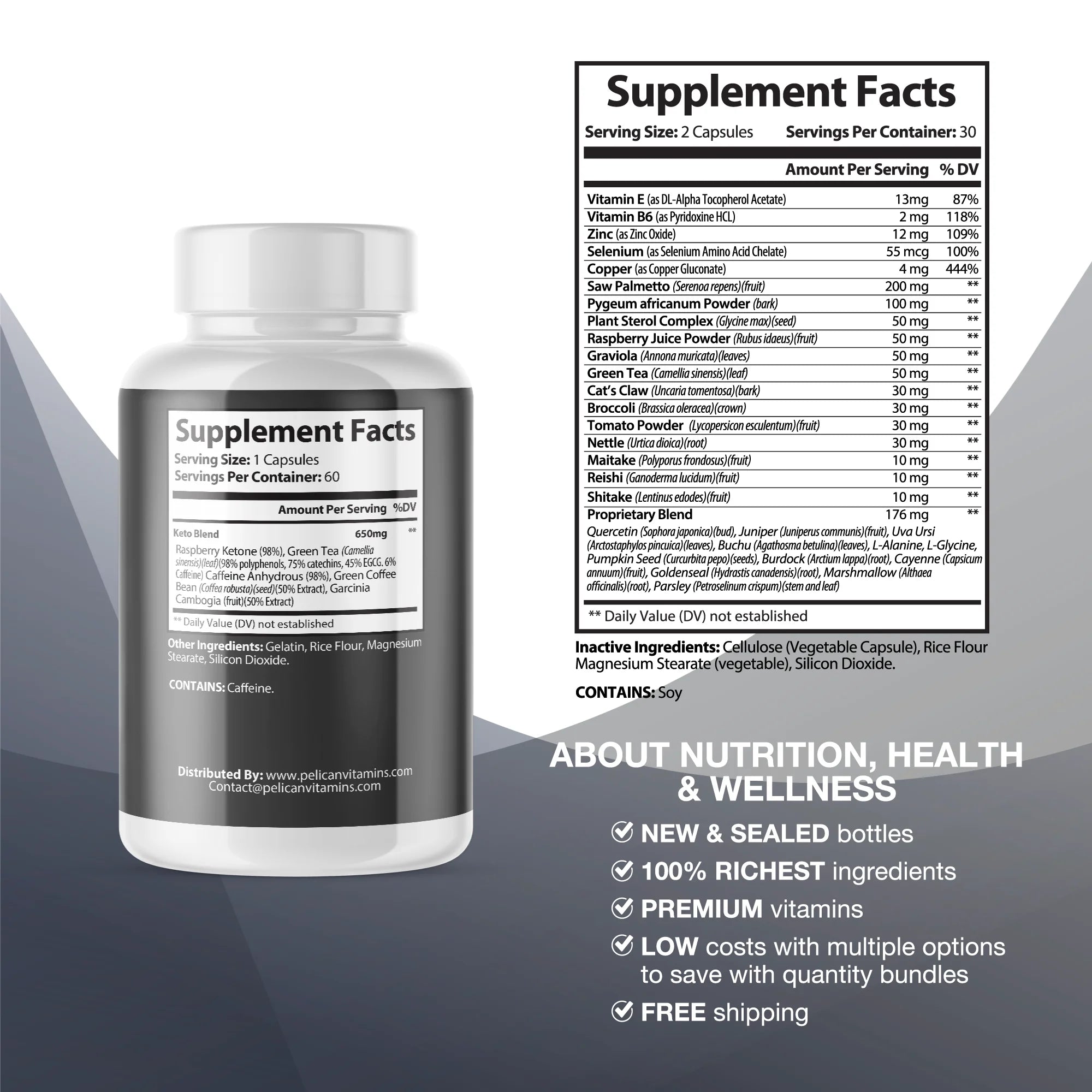 120 Capsules Prostate Support H481136