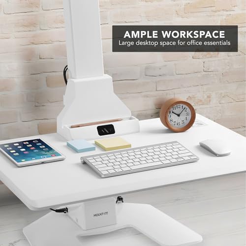 Electric Standing Desk Converter with Monitor Mount E202476