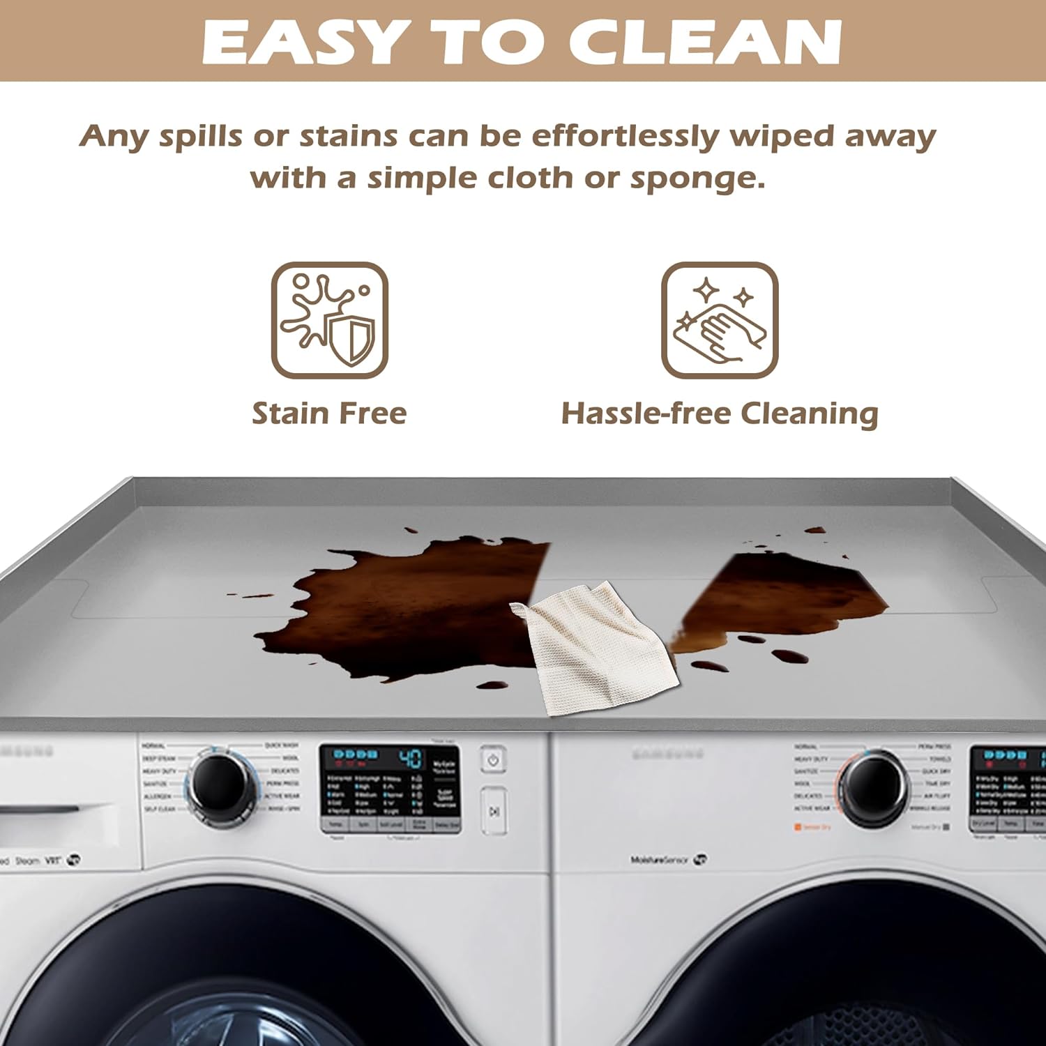 Gray Laundry Countertop Wood U370