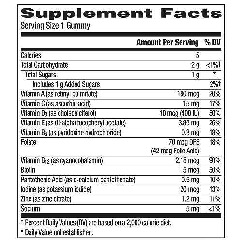 150 Count Tropical Punch Multivitamin Gummies I1168