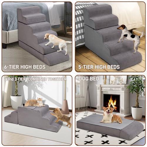 30 inch 6 Tier Non-Slip Pet Stairs D235