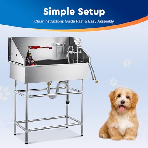 50” Dog Bathing Station with 304 Stainless Steel Tank Q578