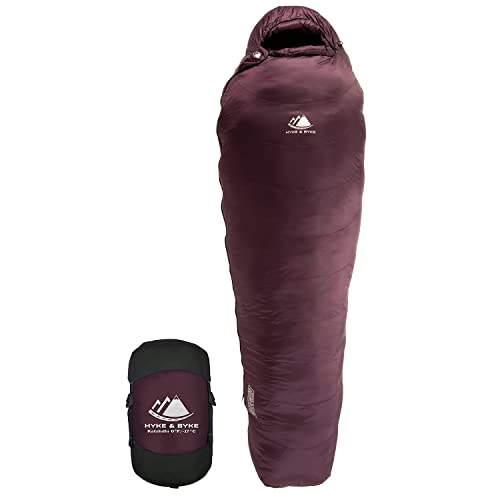 0°F Synthetic Mummy Sleeping Bag with Compression Stuff Sack H659173
