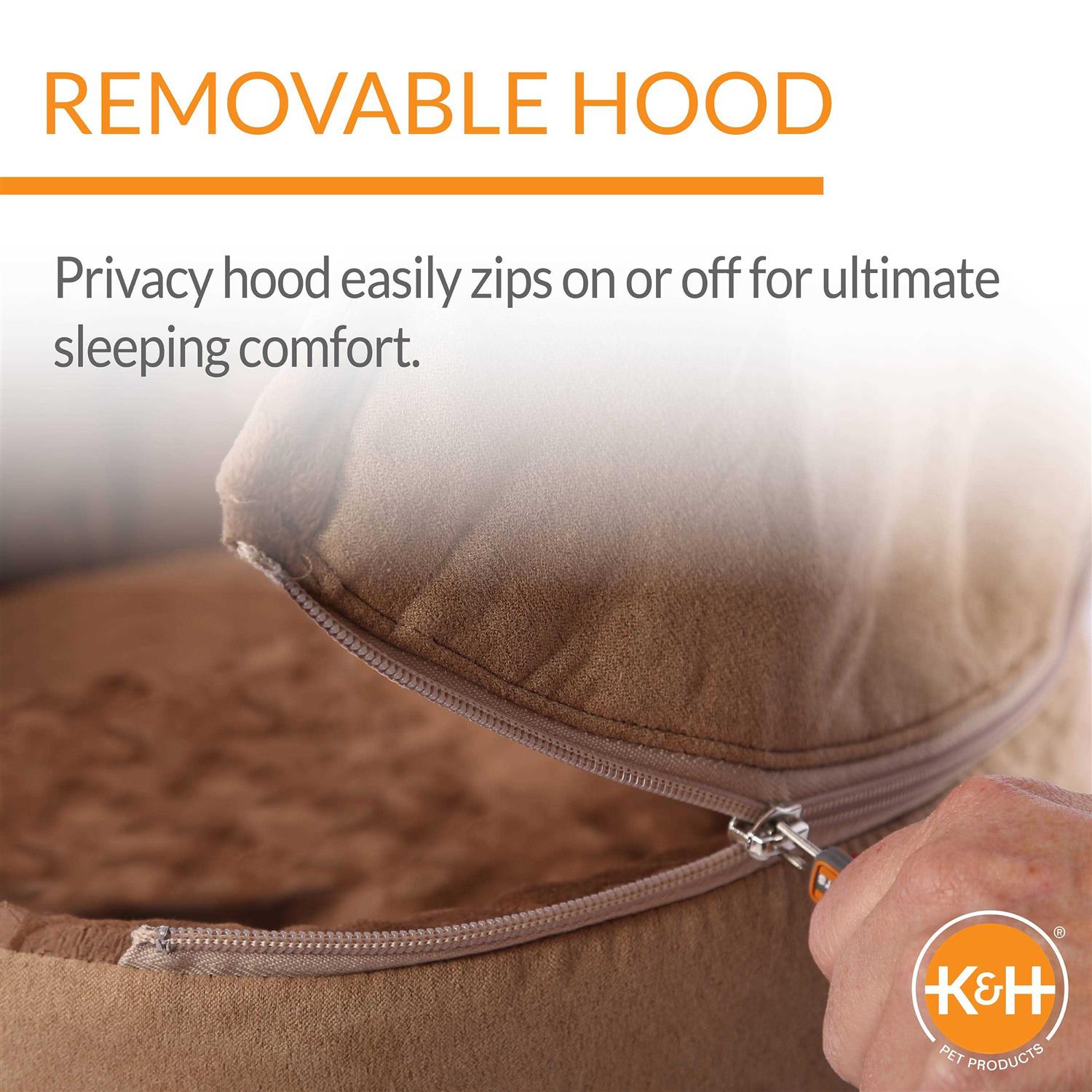 Self-Warming Hooded Kitty Bed Q92074