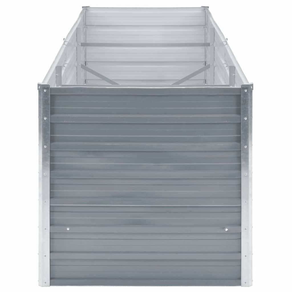 Galvanized Steel Garden Raised Bed Gray A1514