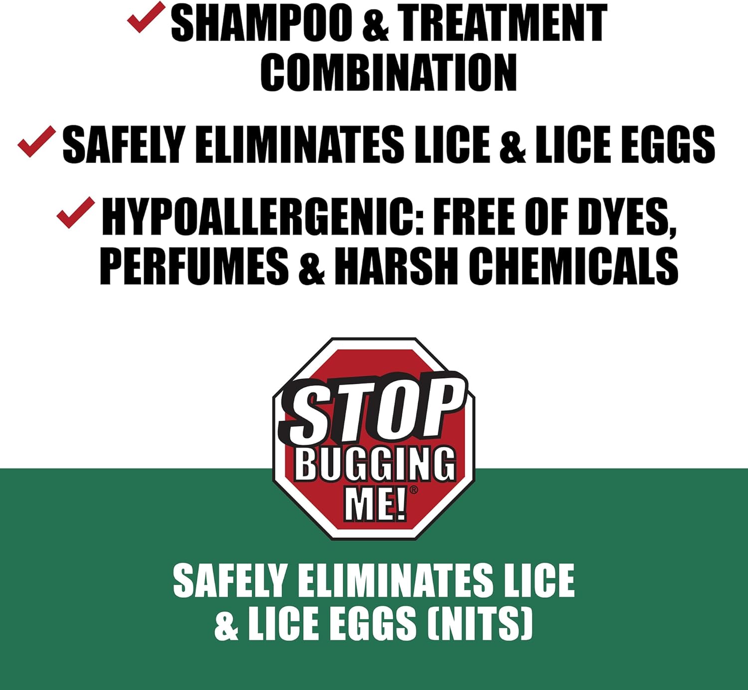 All-Natural 2-in-1 Lice Treatment Gel Shampoo, 8 oz H191281