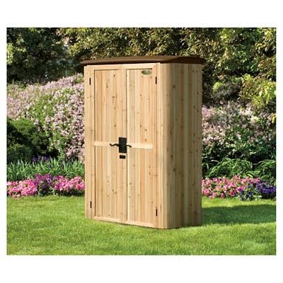 Wood/Resin Vertical Shed K10837
